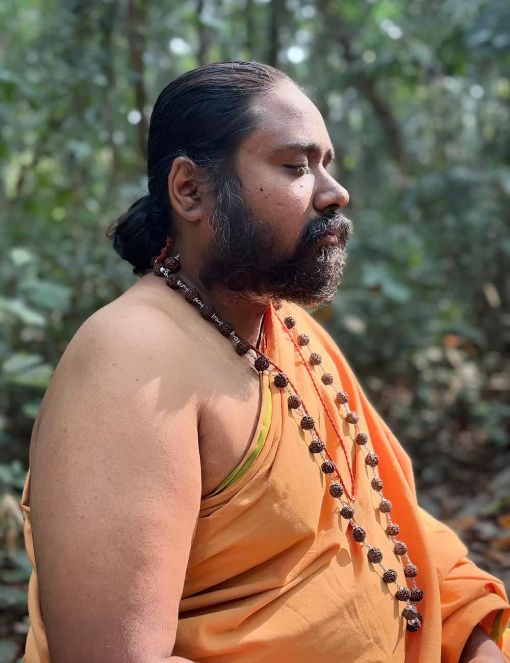Guru Sri Sai Aascharyanandha during deva prasanam at Shambavi Peetam